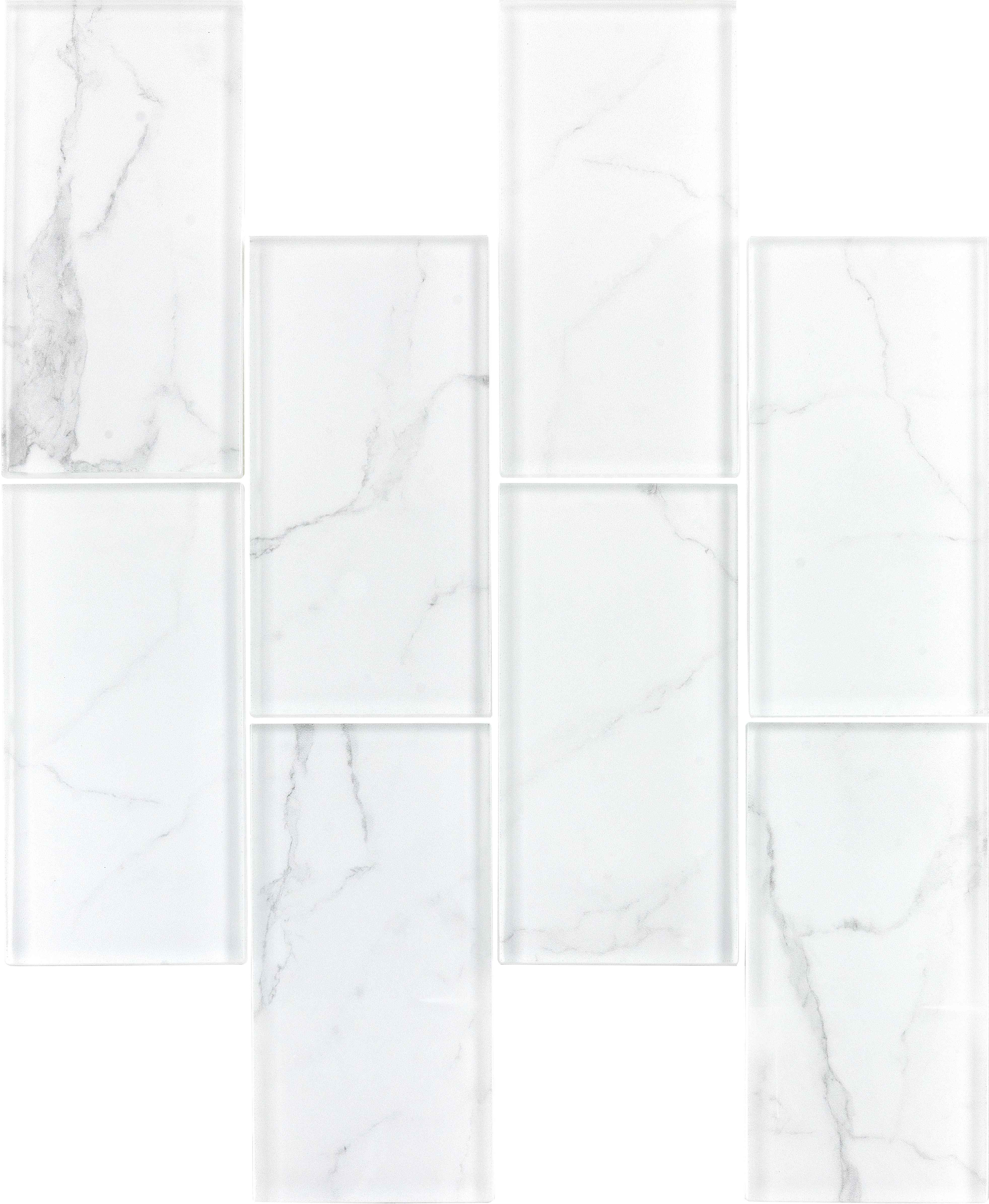 Glass tile super white