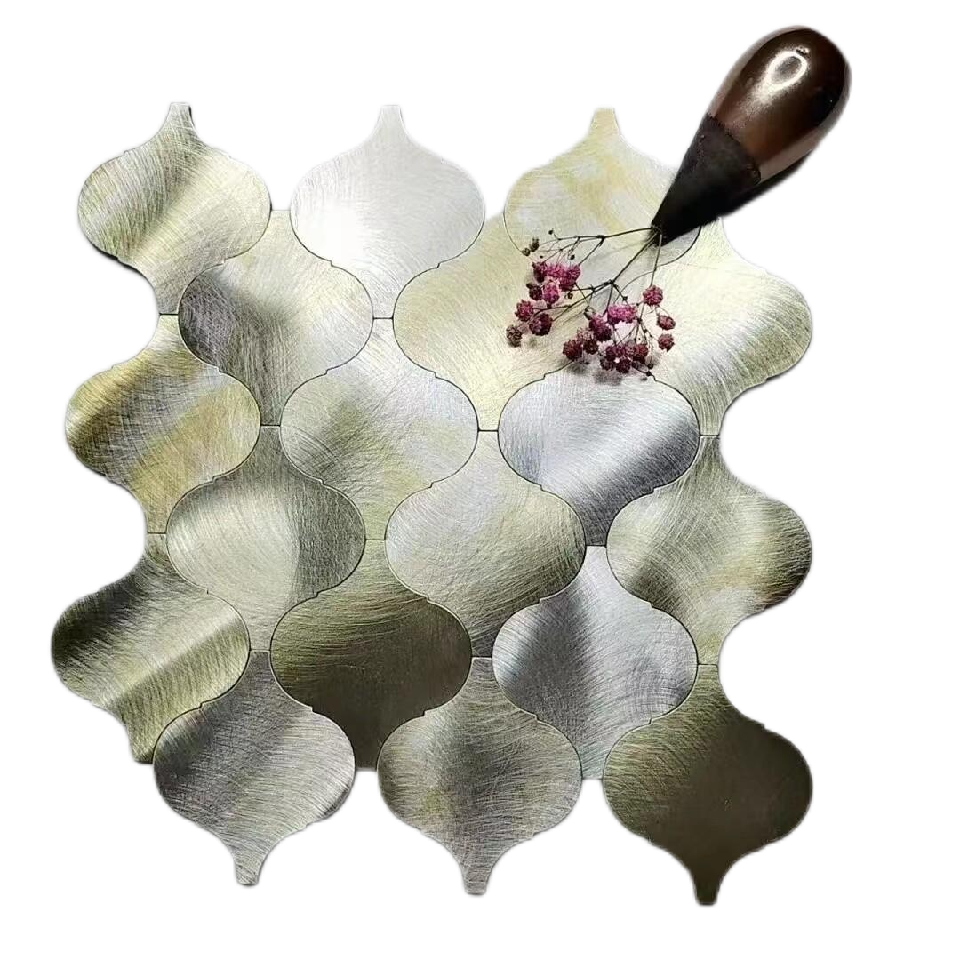Stamped aluminum sheet mosaic