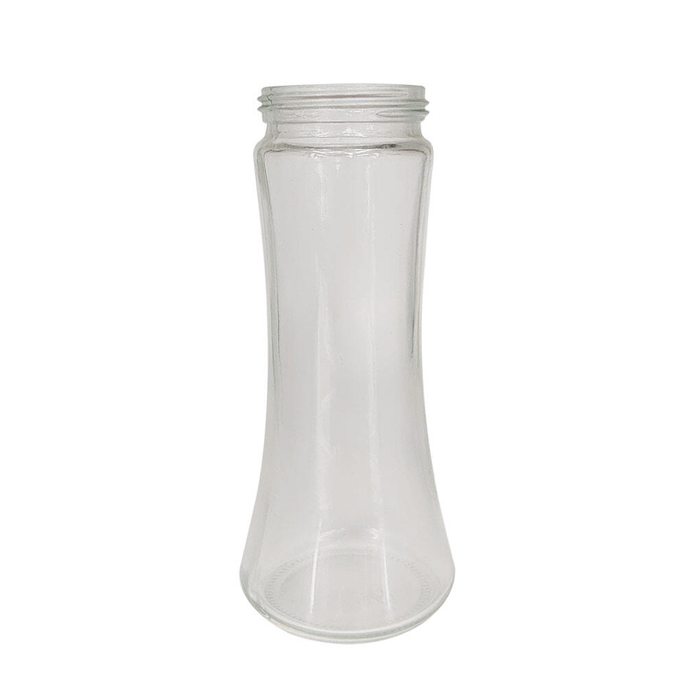180ml 200ml empty glass grinder jar lid glass grinder jar Funnel Spice Shaker Seasoning glass Bottle