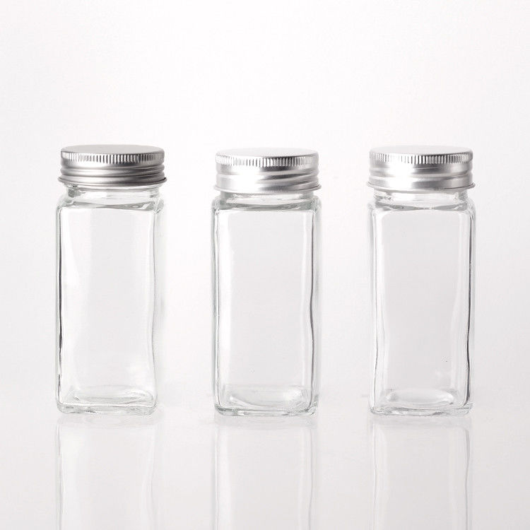 Versatile Transparent 4oz 120ml Glass Spice Jar Bottle For Pepper