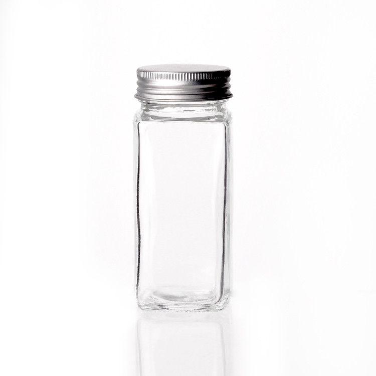 Versatile Transparent 4oz 120ml Glass Spice Jar Bottle For Pepper