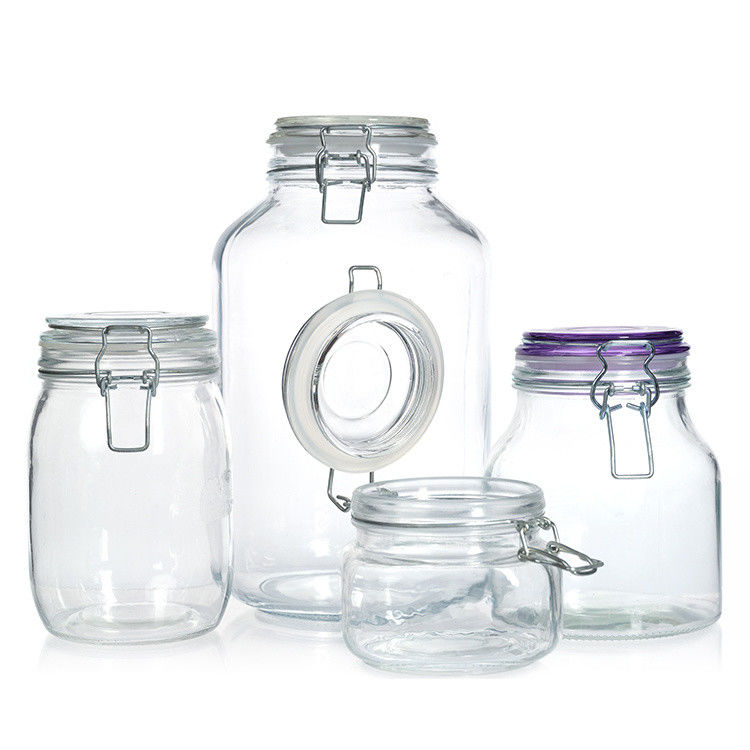 Glass Storage Jar High Quality Canning 4oz 8oz 10oz 12oz 16oz 25oz 32oz Glass Mason Jar