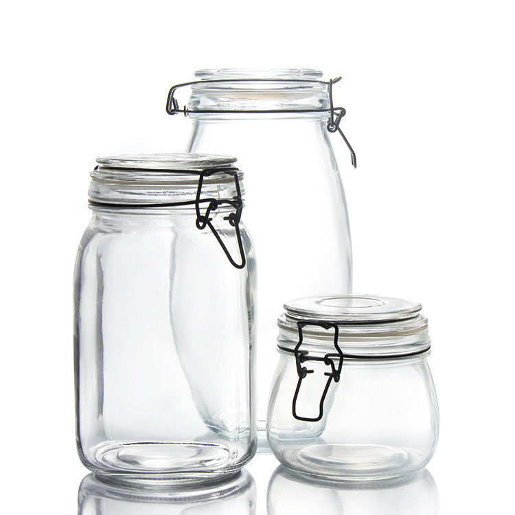 Glass Storage Jar High Quality Canning 4oz 8oz 10oz 12oz 16oz 25oz 32oz Glass Mason Jar