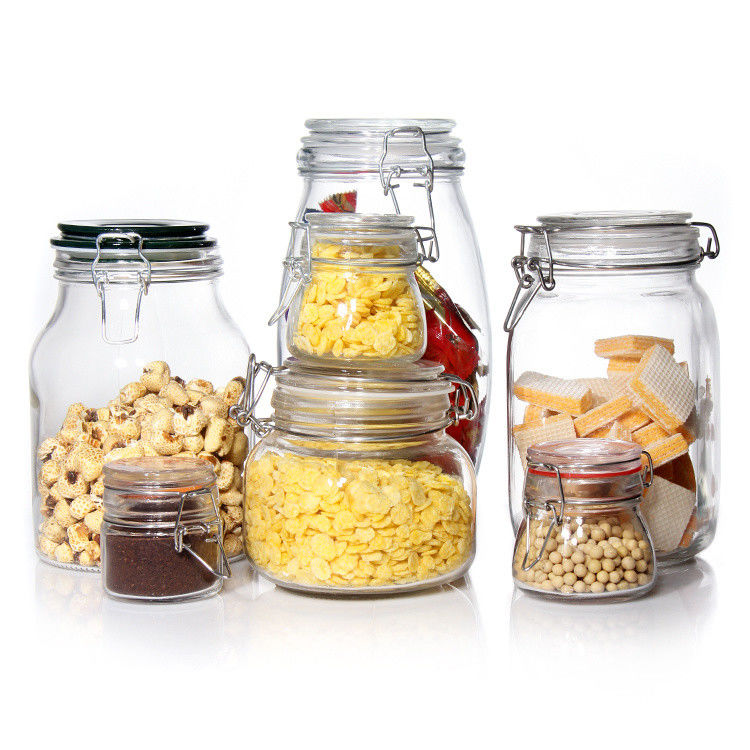 Glass Storage Jar High Quality Canning 4oz 8oz 10oz 12oz 16oz 25oz 32oz Glass Mason Jar
