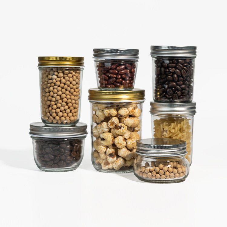 Custom 380ml 470ml 750ml 1000ml 16oz 24oz 32oz Wide Mouth Mason Glass Jar With Lid in Bulk