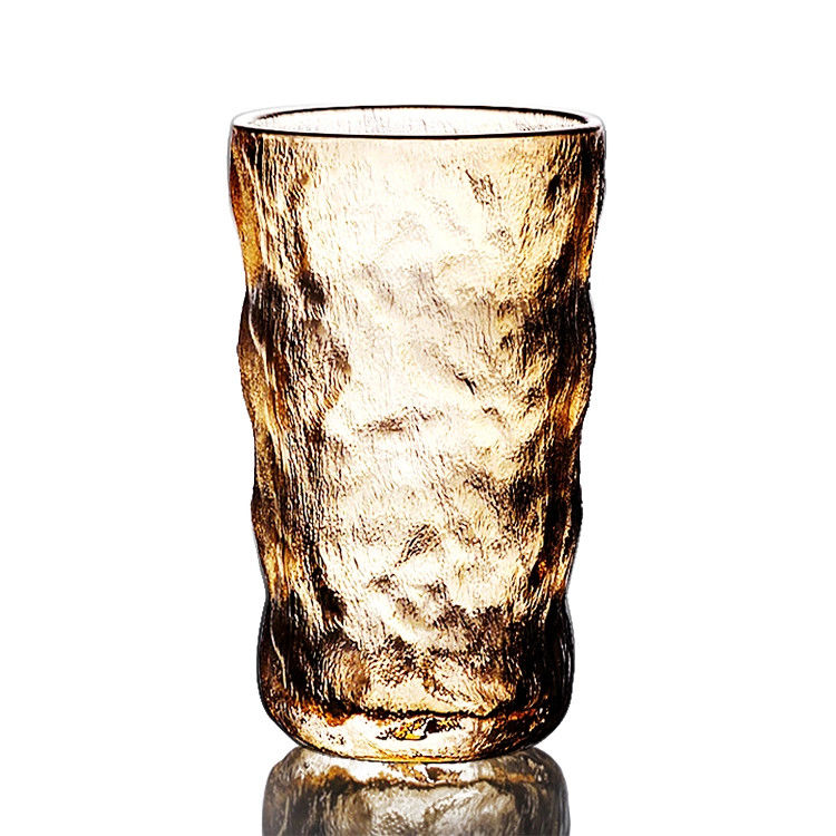 Free Sample Ins Glass Waterfall Texture Water Cup Juice Liqueur Cup Thickened Cup