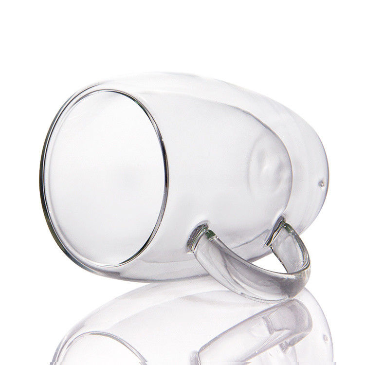 8oz Espresso Double Borosilicate Glass Thermal Glass Cups Mug For Restaurant