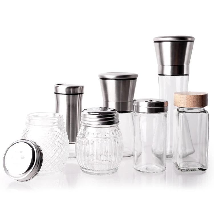 Manufacturer Food Storage Container Kitchen Storage 4oz Glass Spice Jars With Lids