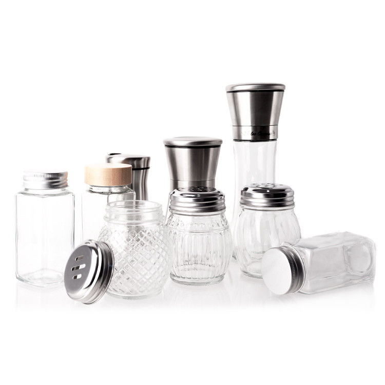 Manufacturer Food Storage Container Kitchen Storage 4oz Glass Spice Jars With Lids
