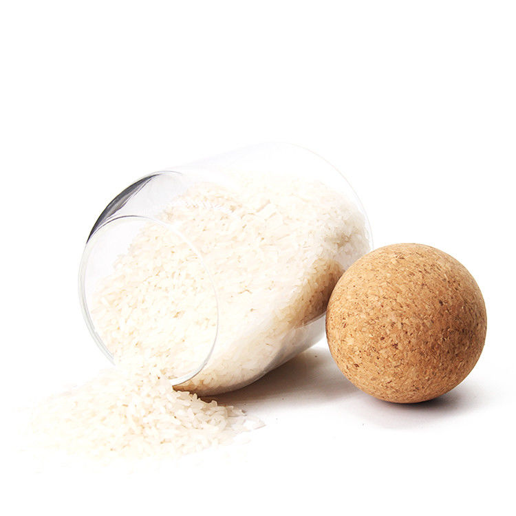 Clear Bamboo Glass Spice Jar Containers Set Glass Food Storage jars For Kitchen