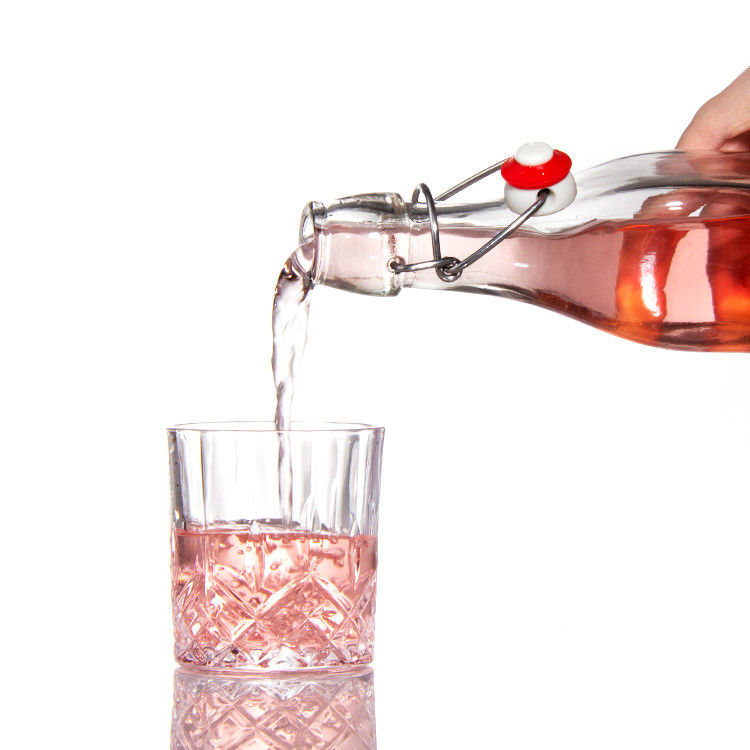 Custom Design Glass Bottles 200Ml 250Ml Juice Glass Bottles With Swing Top