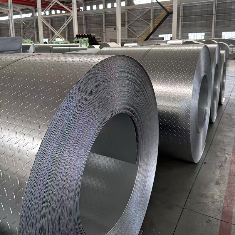 Galvanized checkered plate