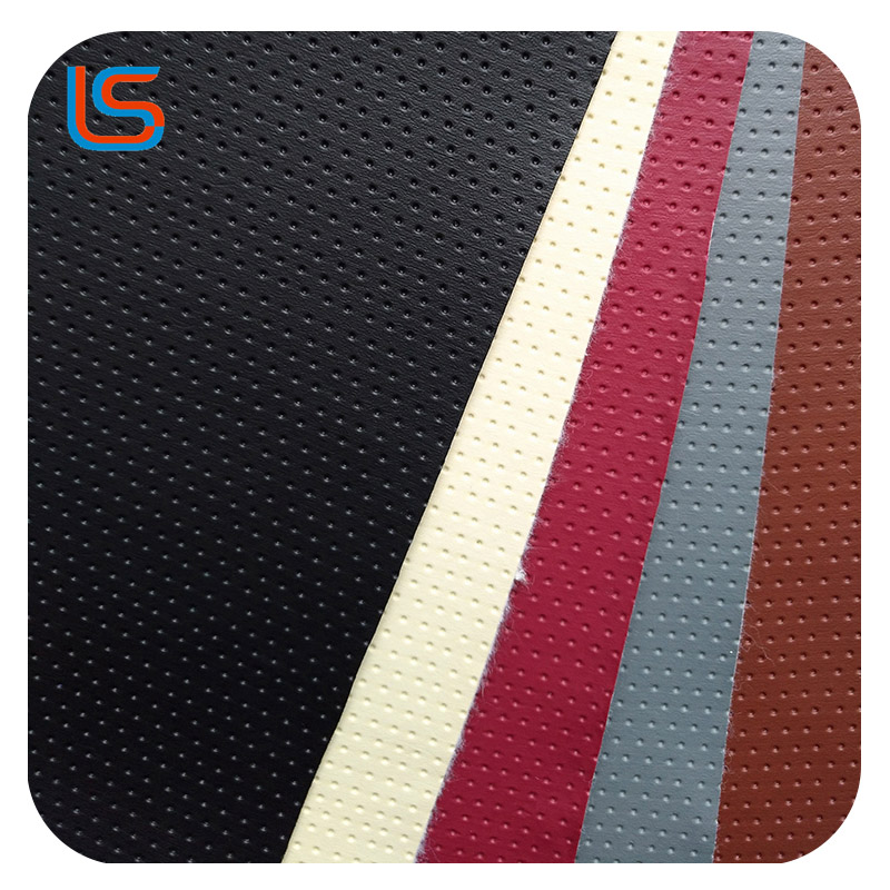 HD#523 PVC Artificial Leather - Imitation Perforated Texture, Abrasion/Scratch-Resistant & High Tear Strength