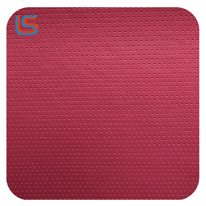 HD#523 PVC Artificial Leather - Imitation Perforated Texture, Abrasion/Scratch-Resistant & High Tear Strength