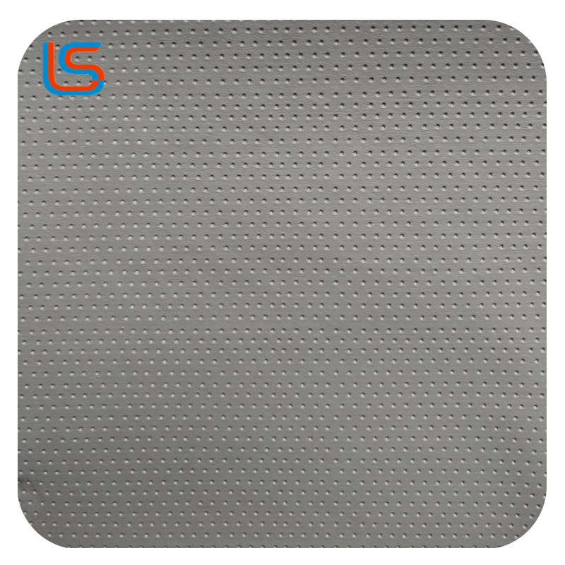 HD#523 PVC Artificial Leather - Imitation Perforated Texture, Abrasion/Scratch-Resistant & High Tear Strength