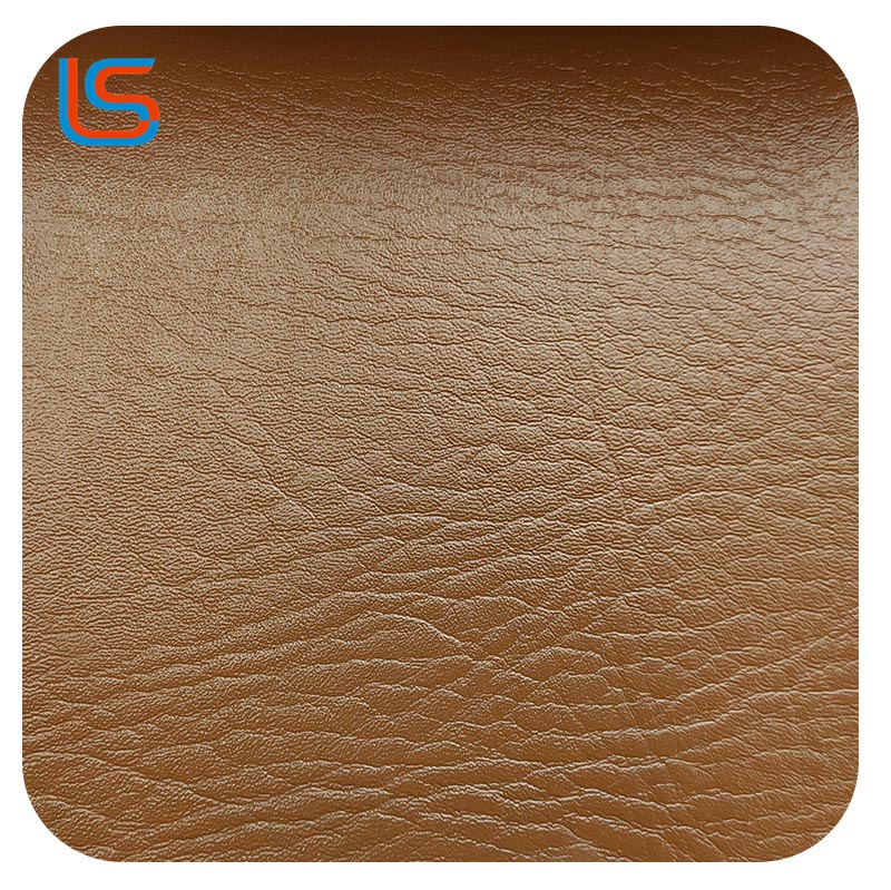 2.0mm Thick PVC Leather with Elephant Texture - Same-Color Suede Base
