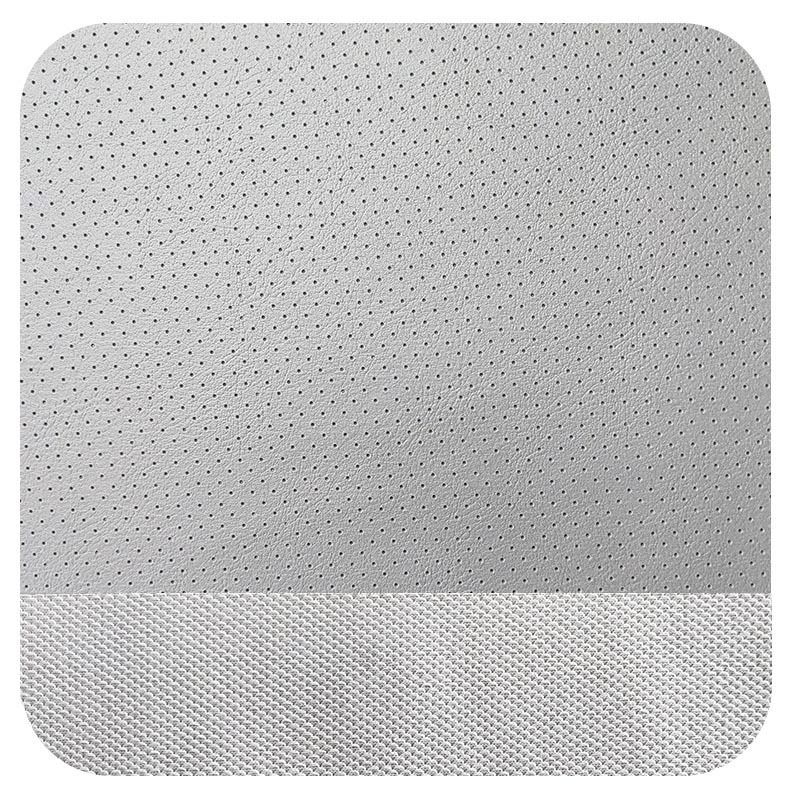 #6007 Industrial - Grade PVC Faux Leather with Fish - scale Fabric Backing, for Sofa and Automotive Applications