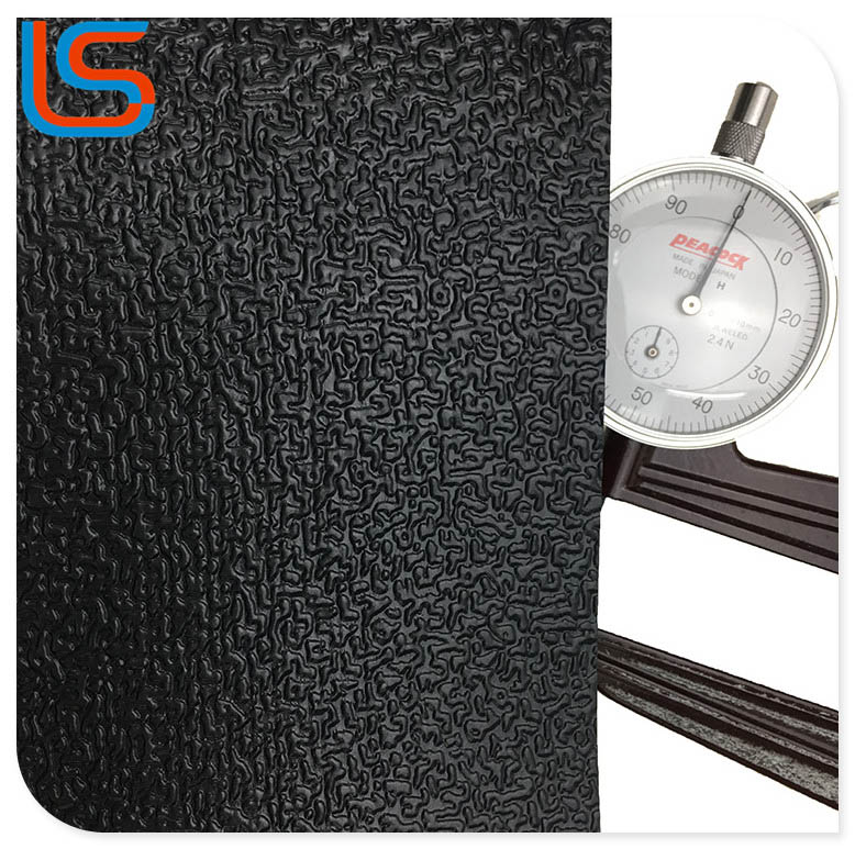 LS00069 PVC Roll Floor Leather - Steel Plate Pattern, Heavy-Duty & Abrasion-Resistant for Outdoor Workshop Industrial Flooring