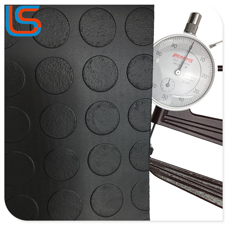 LS00069 PVC Roll Floor Leather - Steel Plate Pattern, Heavy-Duty & Abrasion-Resistant for Outdoor Workshop Industrial Flooring