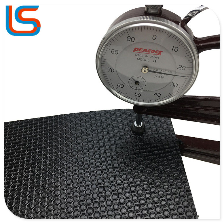 LS00069 PVC Roll Floor Leather - Steel Plate Pattern, Heavy-Duty & Abrasion-Resistant for Outdoor Workshop Industrial Flooring