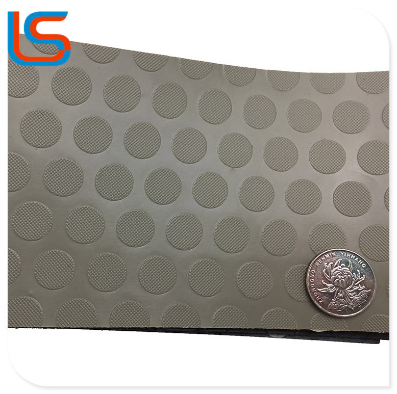 LS00071 Industrial-Style PVC Roll Flooring - Steel Plate Design, High Abrasion Resistance for Outdoor Workshop Floors