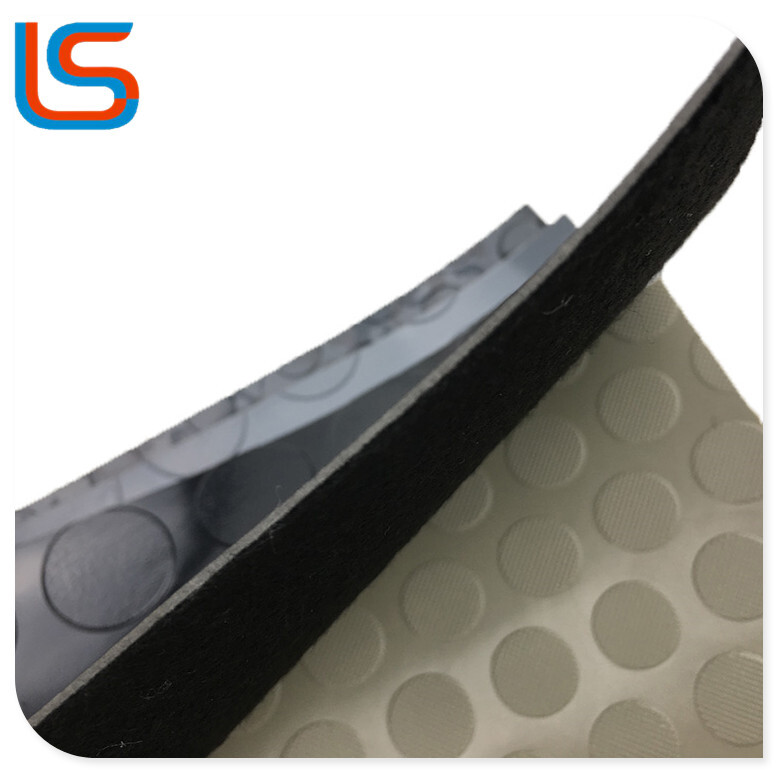 LS00071 Industrial-Style PVC Roll Flooring - Steel Plate Design, High Abrasion Resistance for Outdoor Workshop Floors