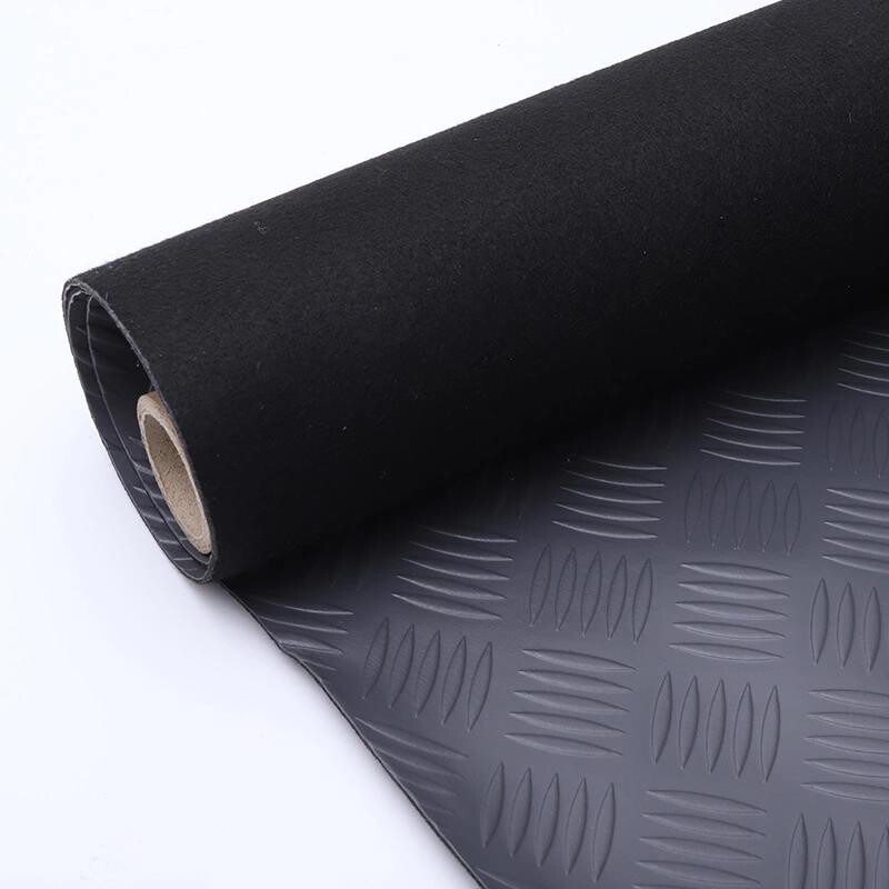 PVC Flooring Leather Vintage Texture PVC Flooring Leather Anti Slip Flame Retardant Commercial Areas