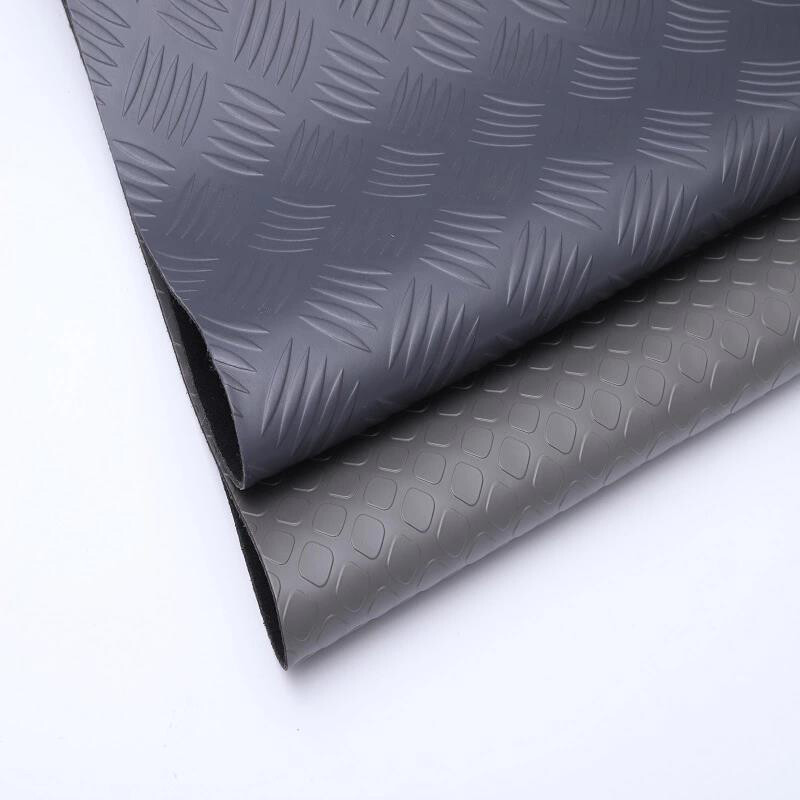 PVC Flooring Leather Vintage Texture PVC Flooring Leather Anti Slip Flame Retardant Commercial Areas
