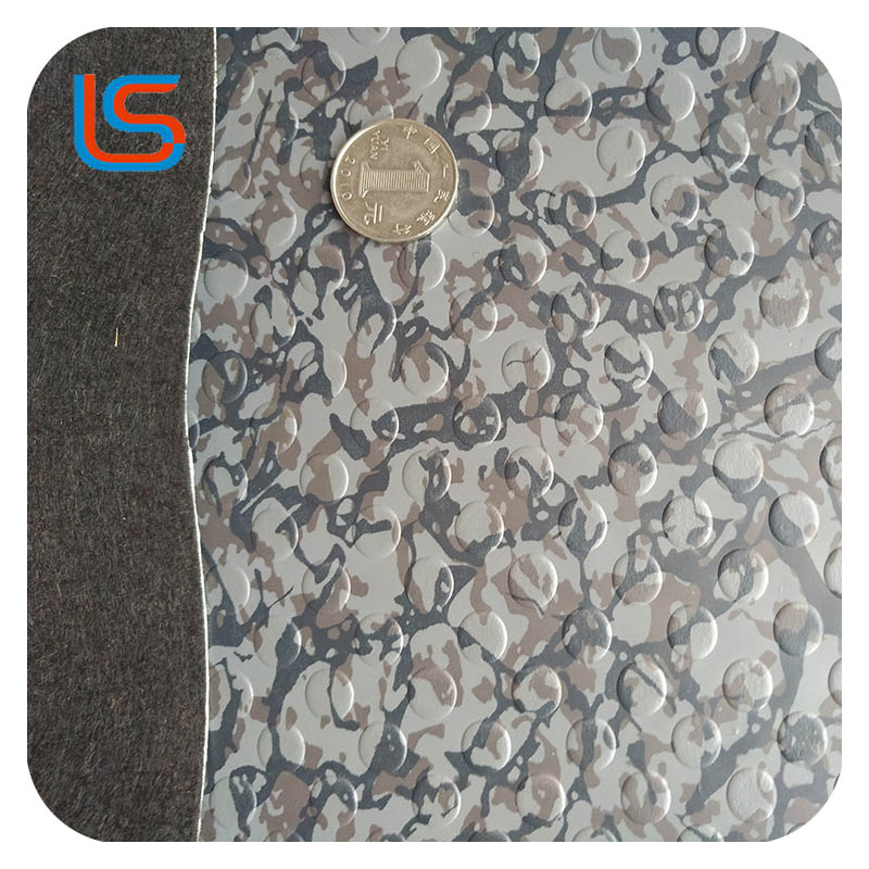 RD#002 High Density Non Foam PVC Flooring Leather Heavy Roll 2kg/Sqm