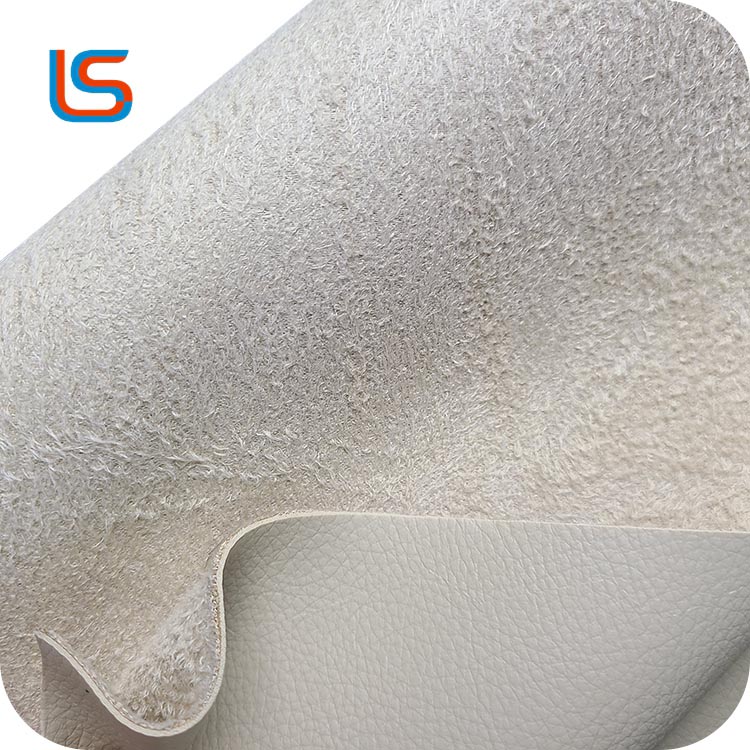 Soft Touch 1.0mm semi PU Artificial Leather Suede Backing Scratch Resistant Wear Resistant Ideal for Sofa and Car Leather