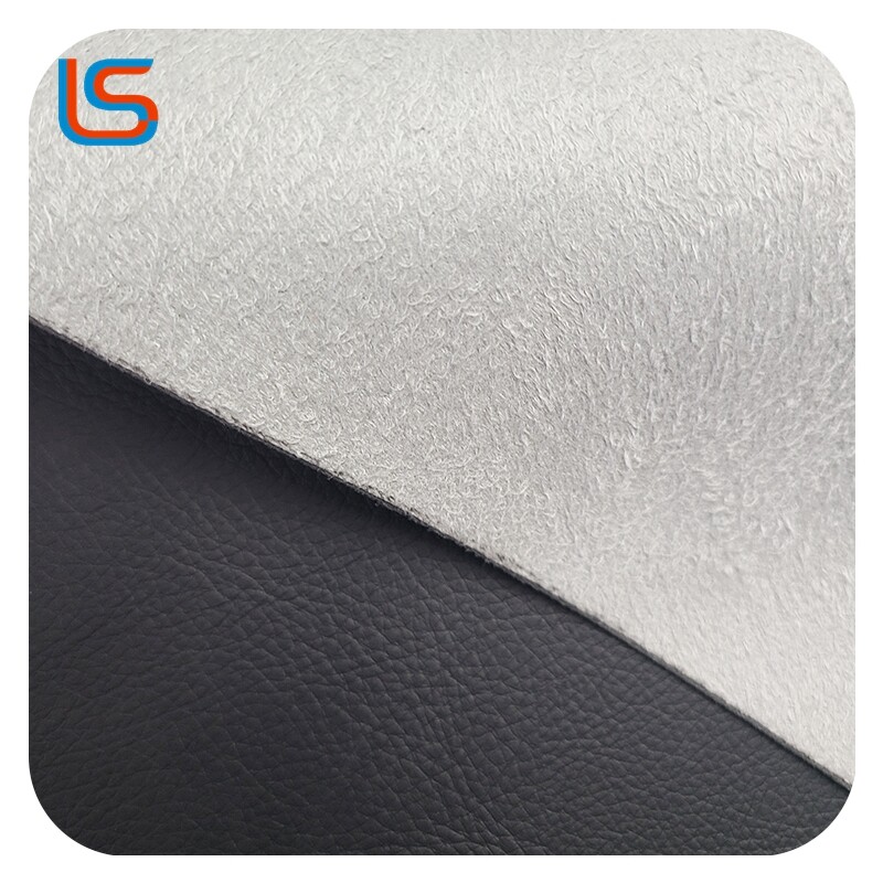 Soft Touch 1.0mm semi PU Artificial Leather Suede Backing Scratch Resistant Wear Resistant Ideal for Sofa and Car Leather