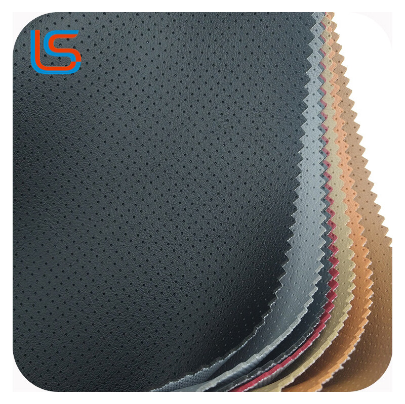 HDA#ZK177 - 1.3MM, Fine - grained Imitation Perforated Pattern, Leather for Vehicles, Smooth Surface with Scratch Resistance, PVC Artificial Leather