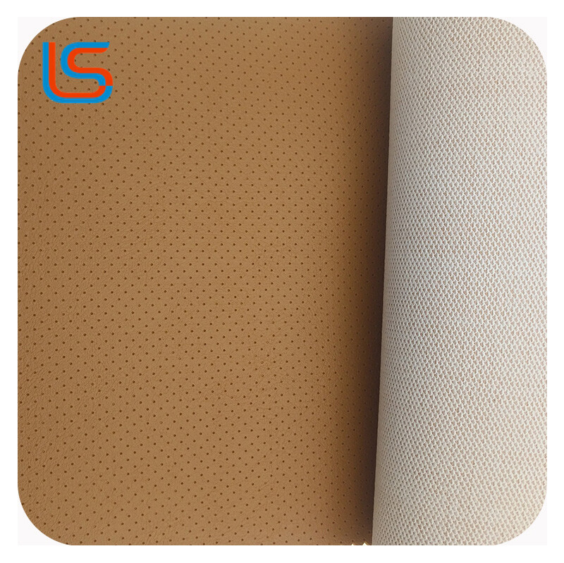 HDA#ZK177 - 1.3MM, Fine - grained Imitation Perforated Pattern, Leather for Vehicles, Smooth Surface with Scratch Resistance, PVC Artificial Leather