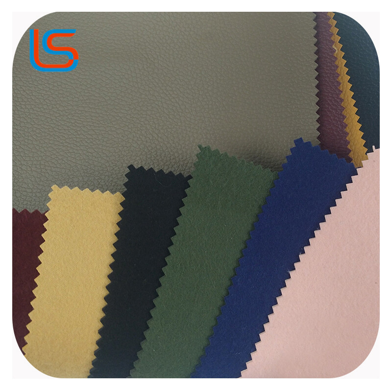 1.8mm Thick LL#001 PVC Leather Artificial Heavy Duty for Shoes Bags with Matching Backing and Surface Colors