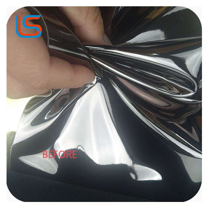BDPU#L10 Glossy PU Mirror Leather - High-Reflectivity, Smooth Elastic Surface, No Crease Marks