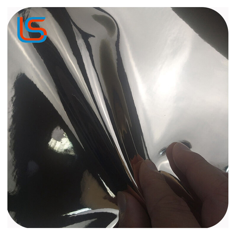 BDPU#L10 Glossy PU Mirror Leather - High-Reflectivity, Smooth Elastic Surface, No Crease Marks