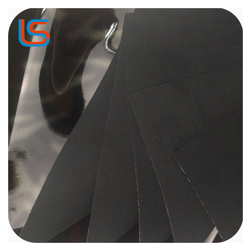 BDPU#BM18B1 Premium PU Mirror Artificial Leather - High-Reflective, Smooth Elastic Surface, Crease-Resistant & Two-Tone Effect