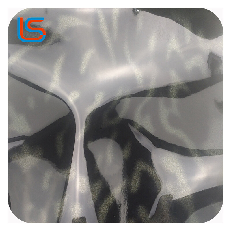 BDPU#BM18B1 Premium PU Mirror Artificial Leather - High-Reflective, Smooth Elastic Surface, Crease-Resistant & Two-Tone Effect