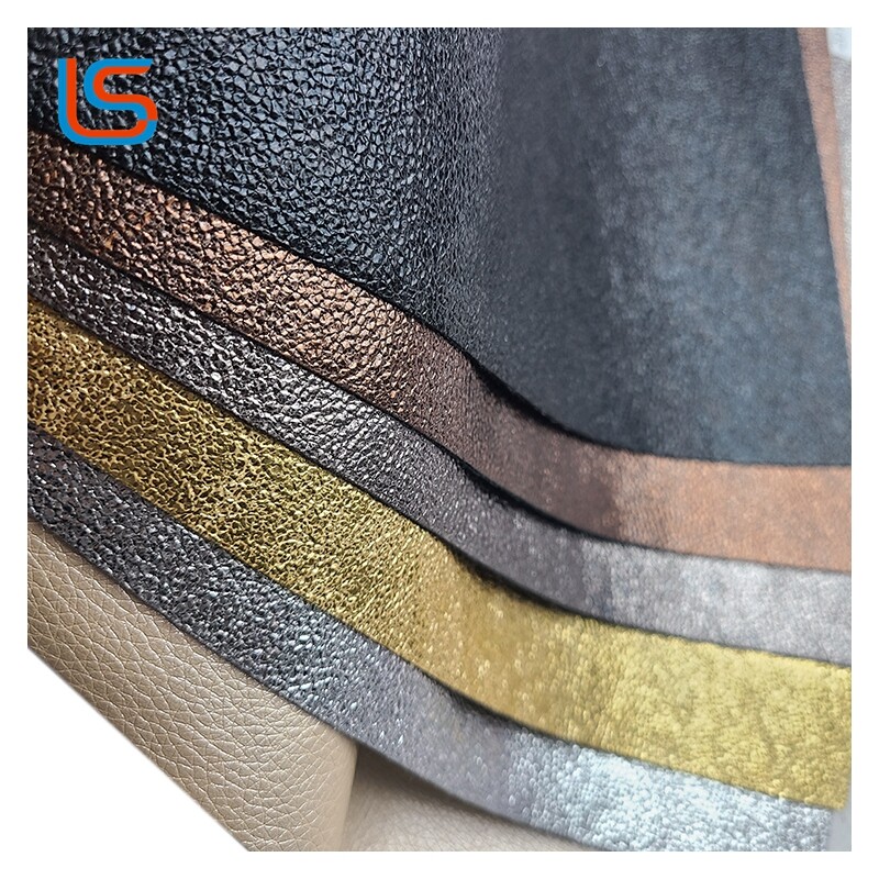 #BD Premium PU Faux Leather with Gold-Silver Color Films - Durable, Scratchproof & Wear-Resistant
