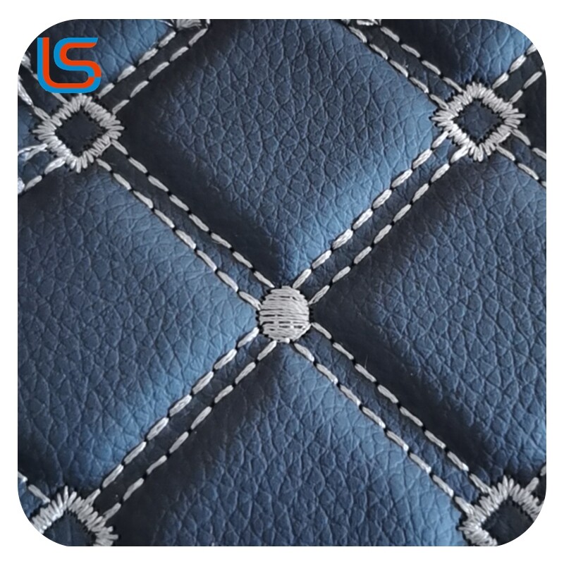 Automotive Packaging Leather Mixed Textures Foam Composite Soft Flexible Feel Embroidery Reinforcement