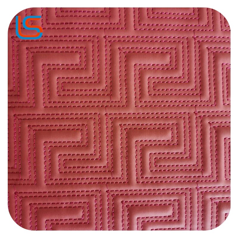 Automotive Packaging Leather Mixed Textures Foam Composite Soft Flexible Feel Embroidery Reinforcement