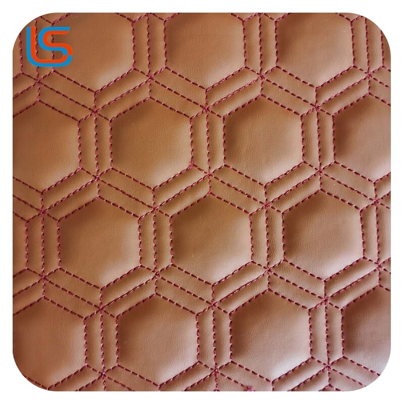Automotive Packaging Leather Mixed Textures Foam Composite Soft Flexible Feel Embroidery Reinforcement