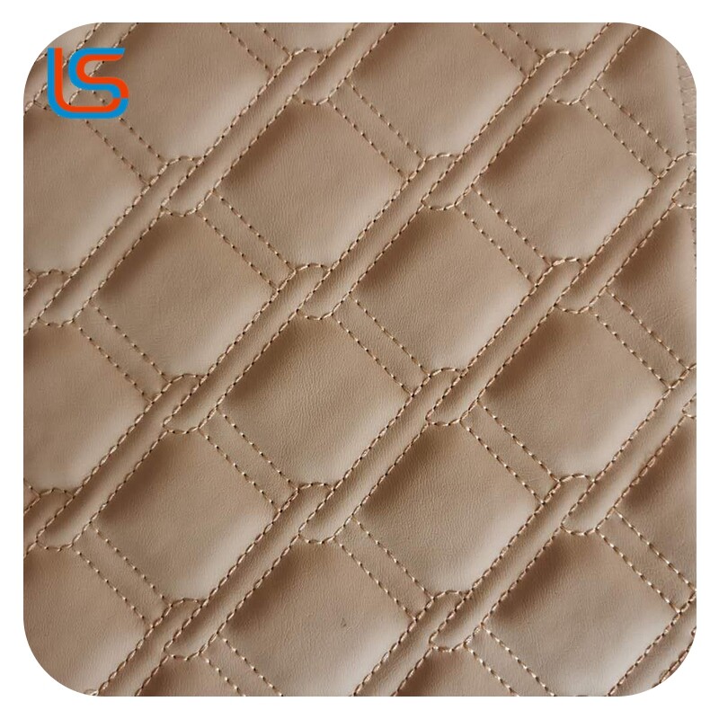 Automotive Packaging Leather Mixed Textures Foam Composite Soft Flexible Feel Embroidery Reinforcement