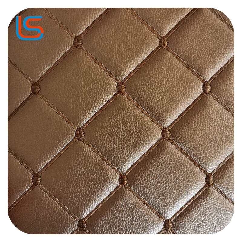 Automotive Packaging Leather Mixed Textures Foam Composite Soft Flexible Feel Embroidery Reinforcement