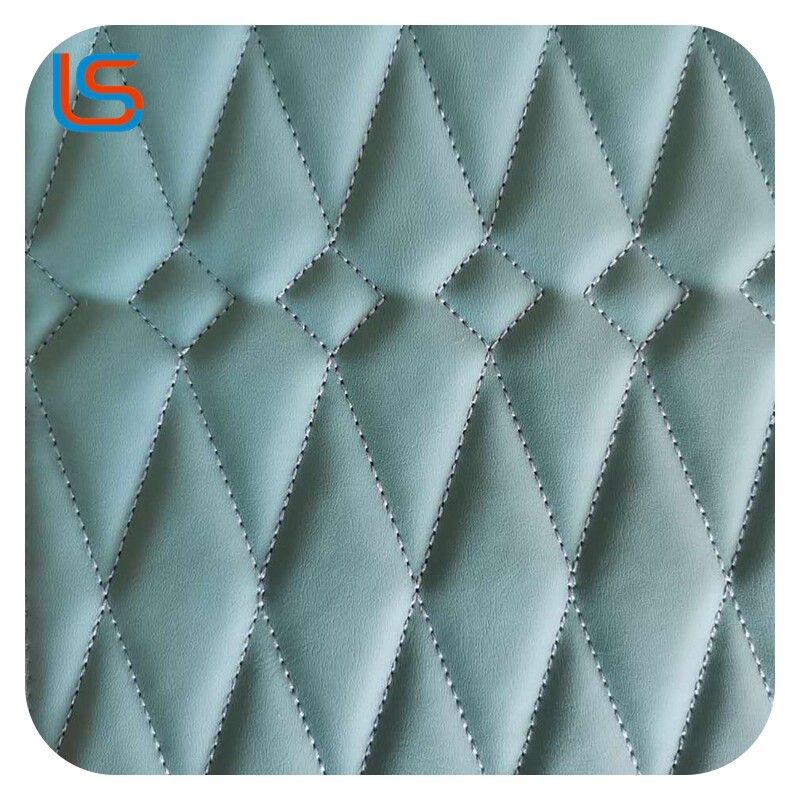 Automotive Packaging Leather Mixed Textures Foam Composite Soft Flexible Feel Embroidery Reinforcement