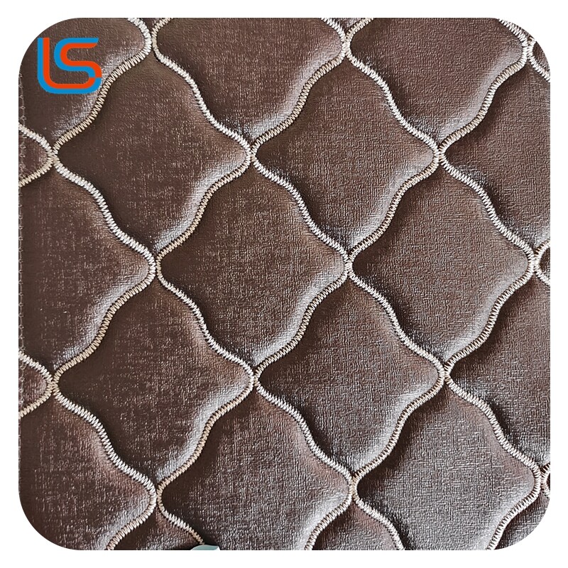 Automotive Packaging Leather Mixed Textures Foam Composite Soft Flexible Feel Embroidery Reinforcement