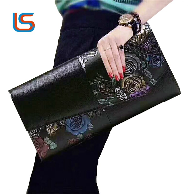 Luggage color printing large flower leather High gloss  大花高光