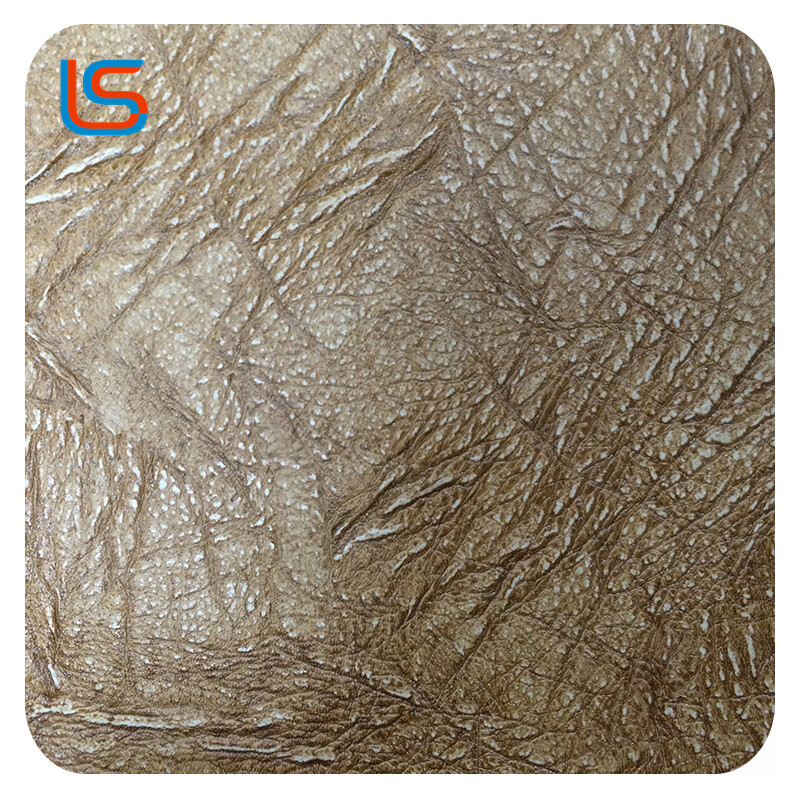 Leather Patchwork Texture Decorative Fabric – Mixed Material Aesthetic