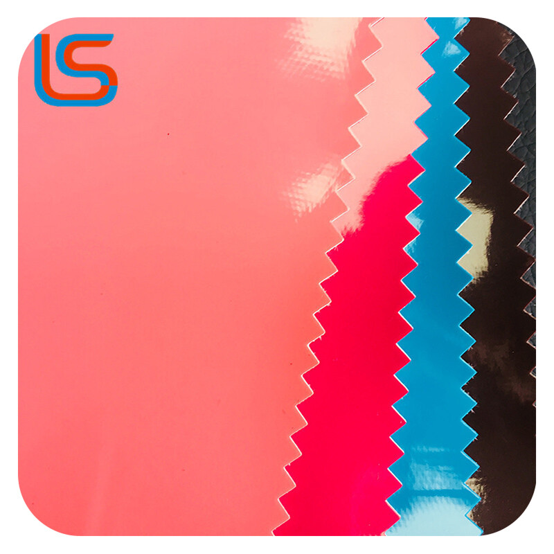 ls00003 High-Gloss Premium PVC Luggage Leather - Mirror Finish, Vibrant Colors & Custom Thickness