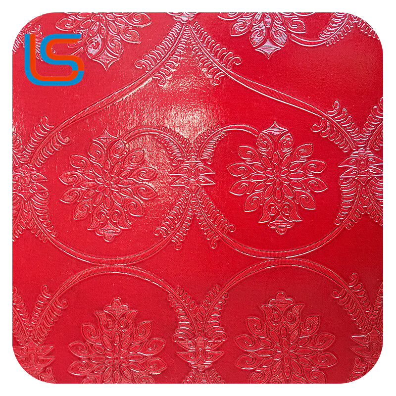 ls00004 Glossy Top-Grade PVC Bag Leather - High-Shine Surface, Multi-Color Customizable & Adjustable Thickness